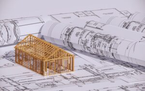 建築図面と模型