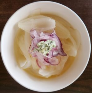 新玉ねぎ蒸し煮