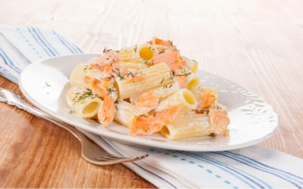 フェンネルとサーモンのパスタ