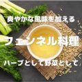 爽やかな風味を加える フェンネル料理 ハーブとして野菜として