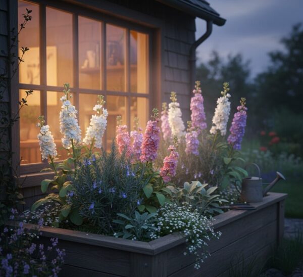 ストック香りのレイズドベッド