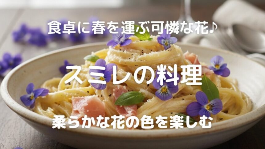 食卓に春を運ぶ可憐な花♪ スミレの料理 柔らかな花の色を楽しむ