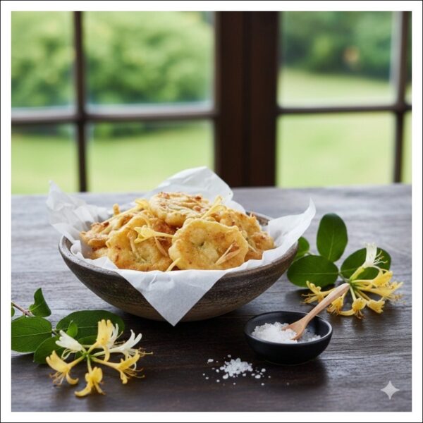 スイカズラの天ぷら