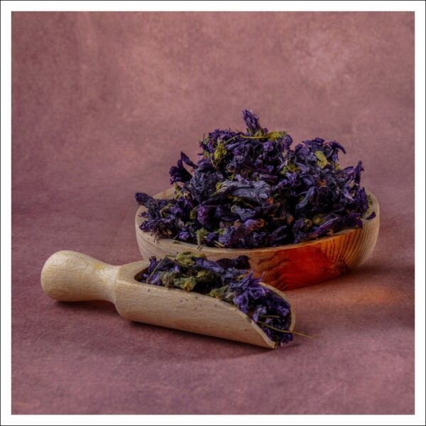 乾燥させたウスベニアオイ