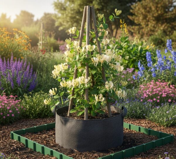 スイカズラの根域制限