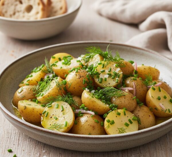 チャイブと新ジャガイモのハーブサラダ