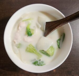 青梗菜のクリーム煮