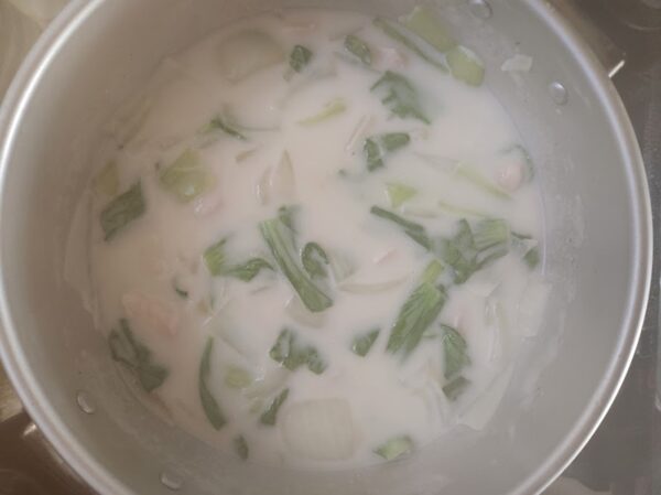青梗菜クリーム煮